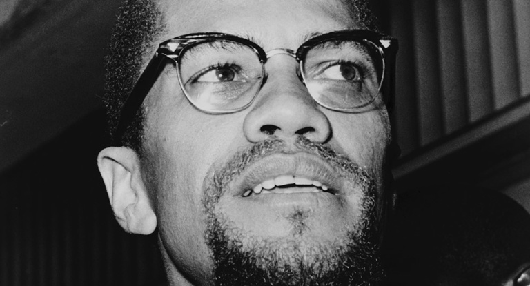 Malcolm X at Queens Court in 1964