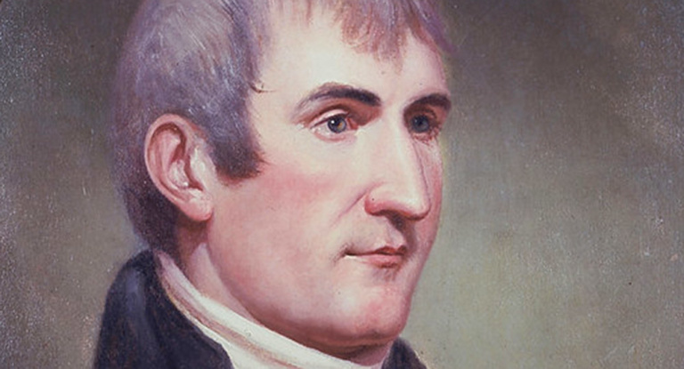 A portrait of Meriwether Lewis by Charles Willson Peale