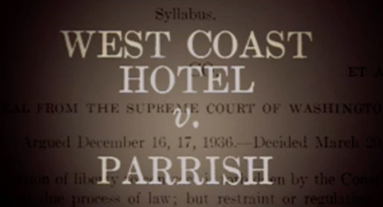 Screen Capture of West Coast Hotel v Parrish