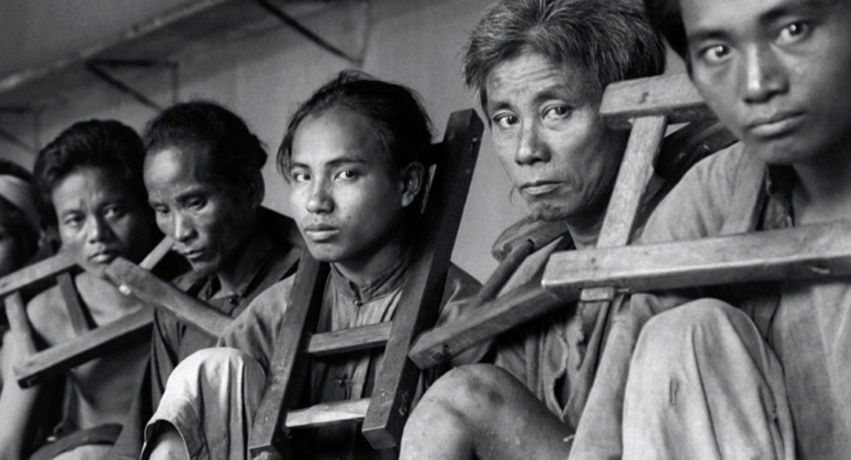 Vietnamese people in shackles