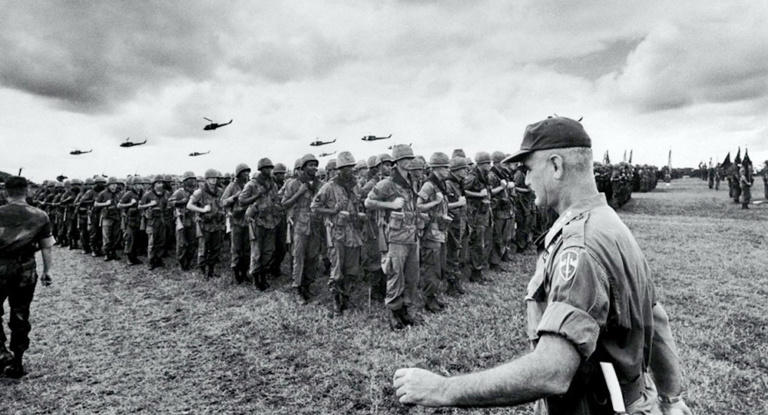 General Westmoreland and American troops in Vietnam.